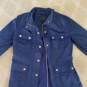 JCREW NAVY WATER REPELLENT JACKET SIZE M